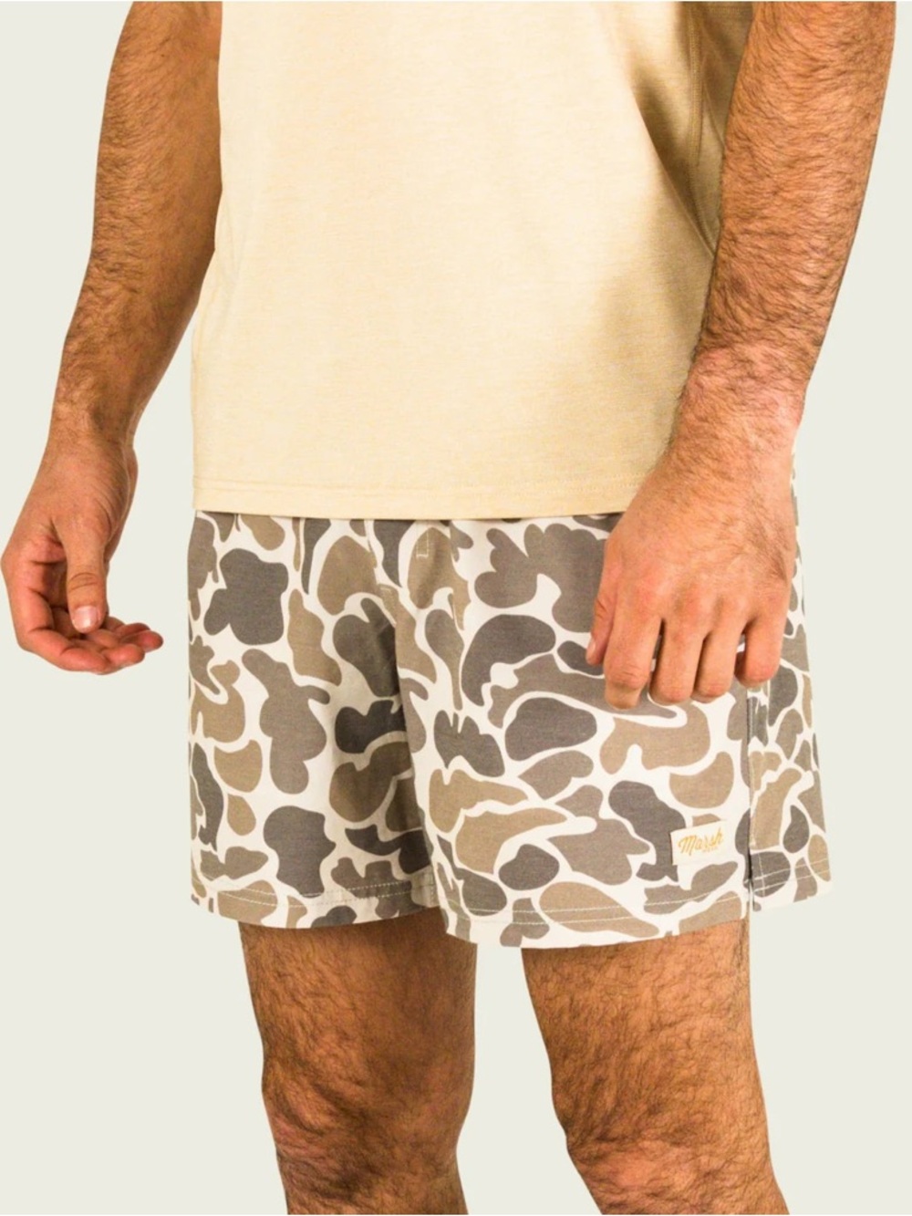 MARSH WEAR Khaki Mallard Camo 6" Fulton Volley Shorts